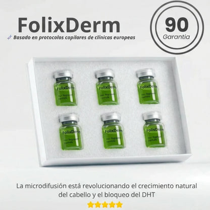 FolixDerm Bloquea el DHT y reactiva el crecimiento del cabello